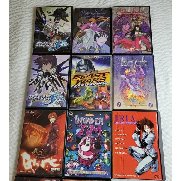 Anime DVDs Animated Stories Lot Gundam Inuyasha Iria Transformers Beast Wars TV - Picture 3 of 16